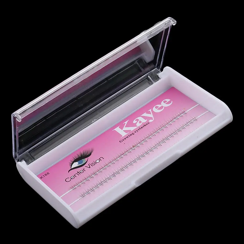 Natürliches schwarzes individuelles falsches Verlängerungs-Make-up, 8 mm, 10 mm, 12 mm, Dicke: 0,07 mm