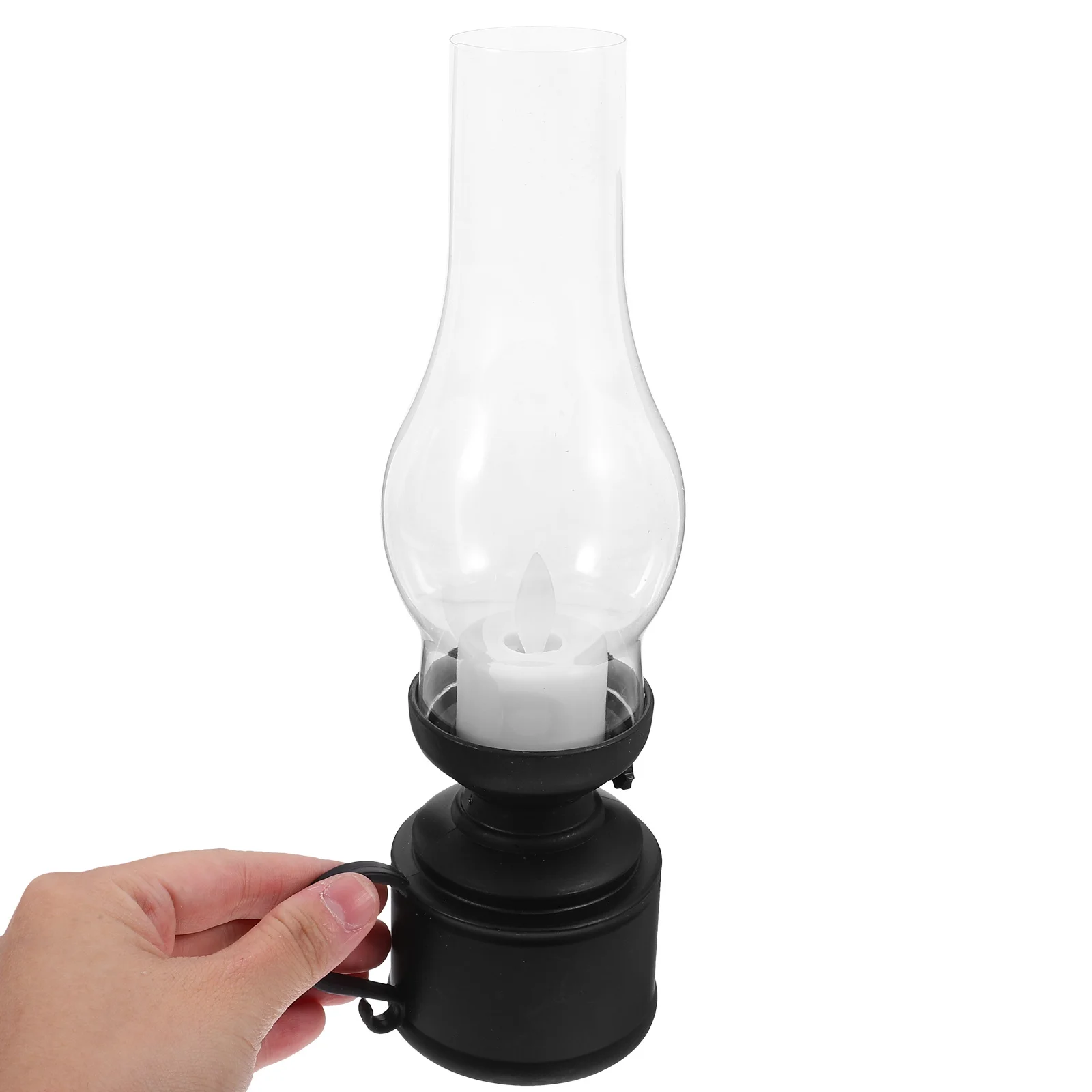 Lâmpada led ornamento retro lanterna eletrônica para desktop sala de estar fazenda decoração sem chama luz emergência