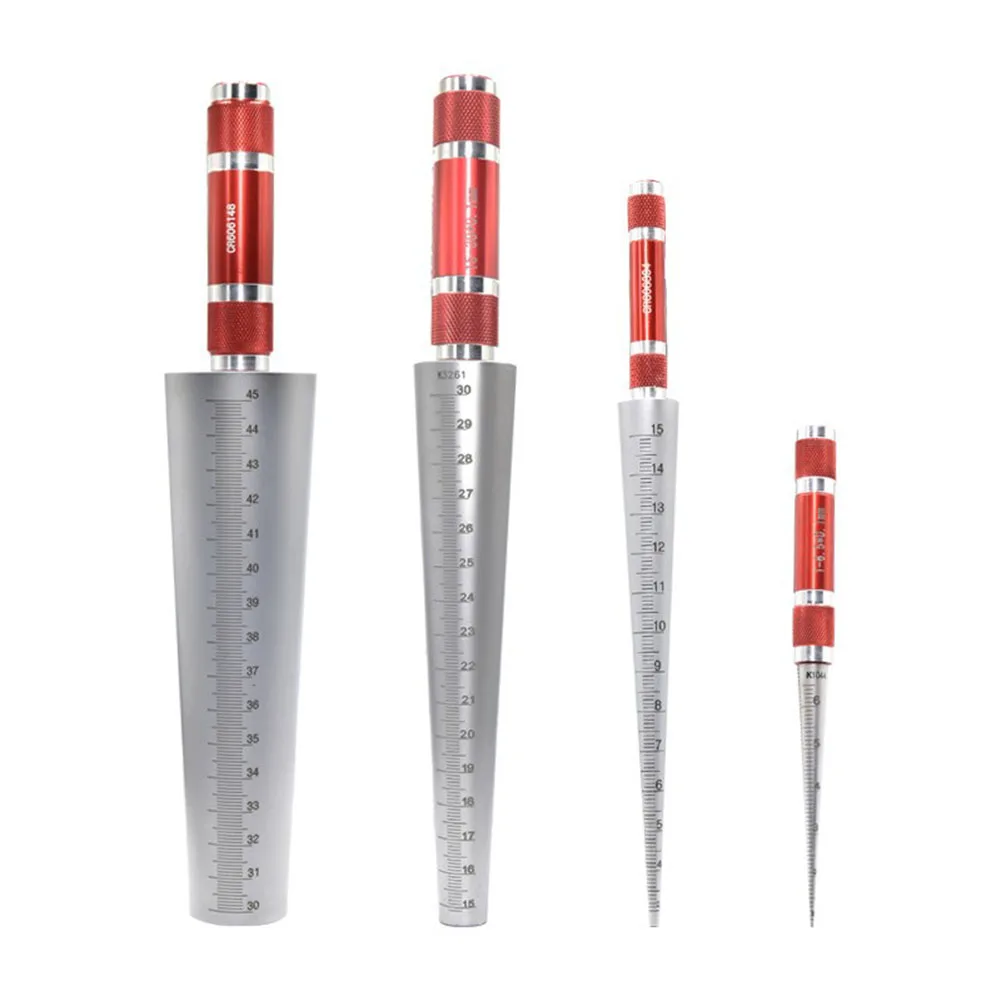 Calibro cilindrico conico 1-6.5mm 3-15mm 15-30mm 30-45mm Apertura 1 pezzo Spessimetro conico Misuratori di prova Rivelatori