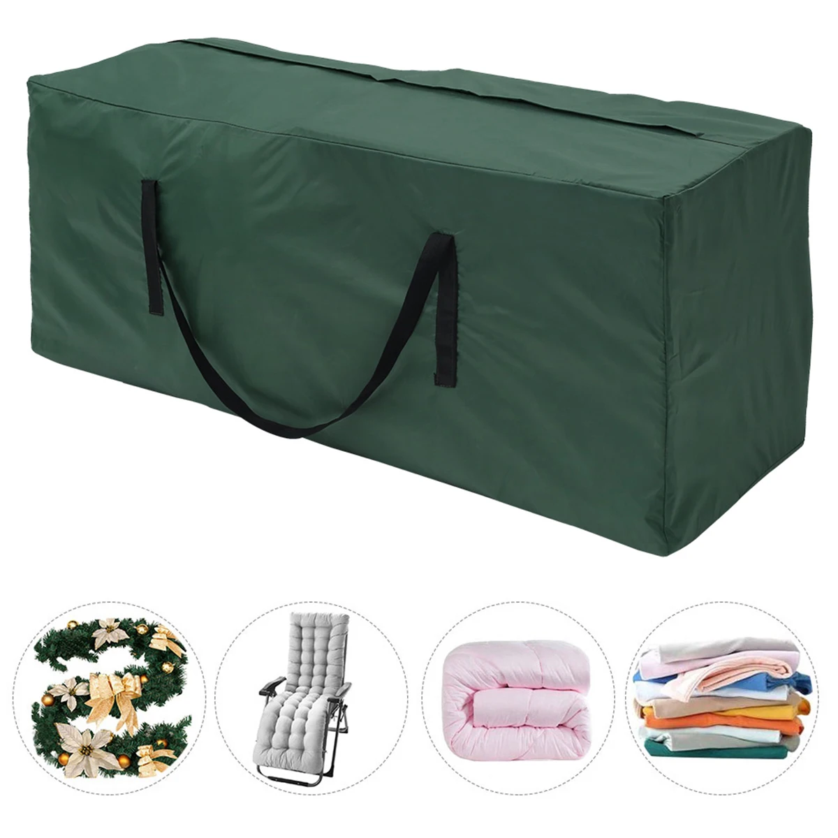 Garden Furniture Cushion Storage Bag Waterproof Anti-UV Rectangle Outdoor Furniture Protective Cover Christmas Tree Storage Bag