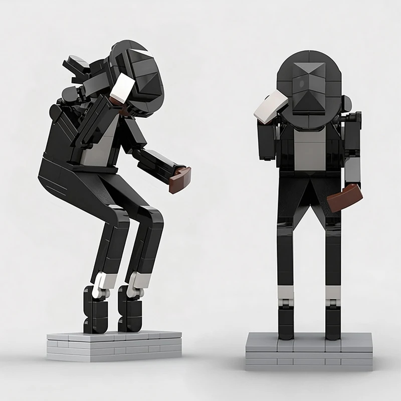 MJ Building Blocks Set Music Superstar King of Pop Figure Model Space Walk Pose Assembly Toy Collectible Gift for Fans