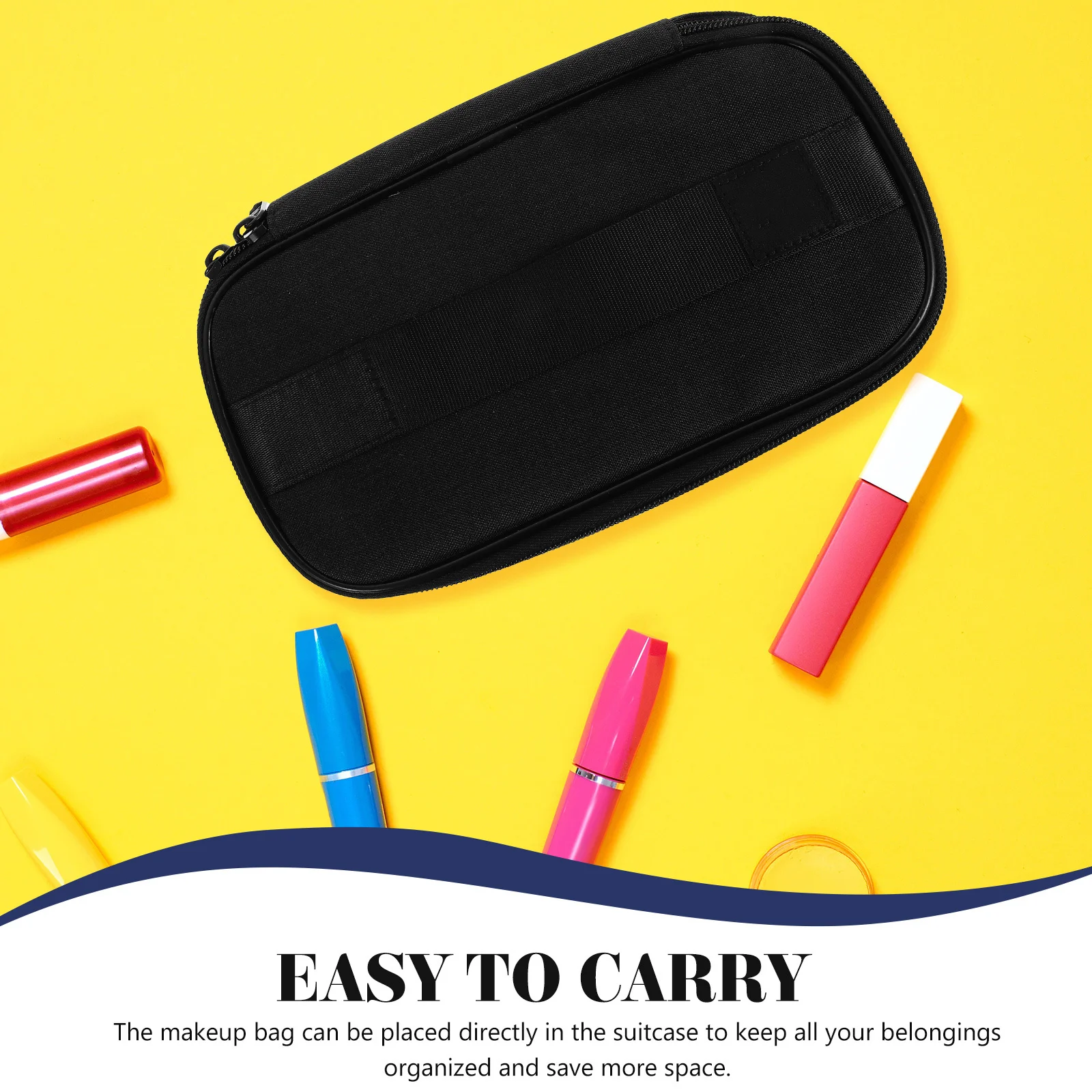 

Travel Storage Bag Portable Makeup Organizer Multi-Compartment Bag Zipper Code Lock for Travel Makeup Organiser Case
