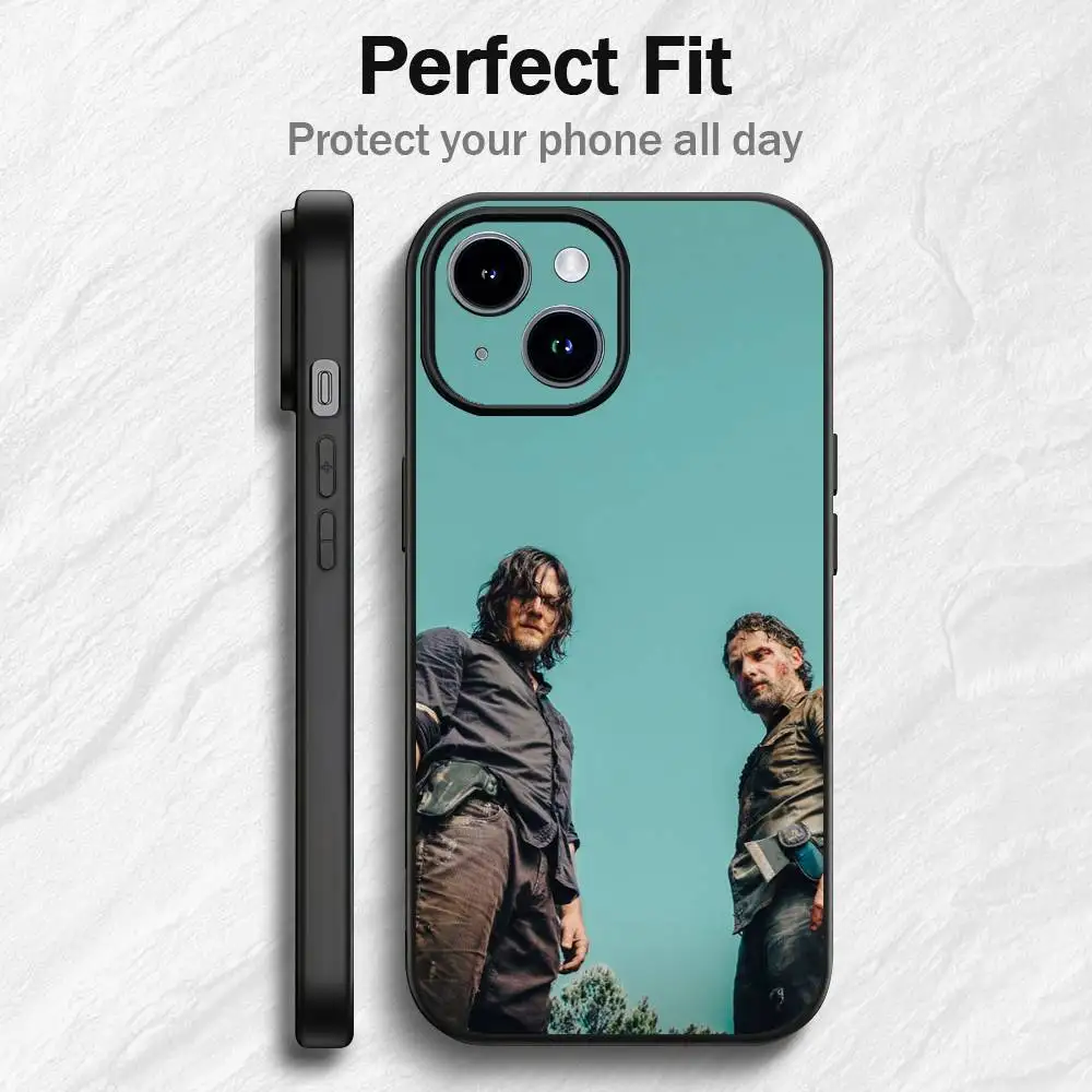 TWD T-The Walking Dead Phone Case For IPhone 16 15 14 13 12 11 PRO MAX PLUS Mini TPU Soft To Skin-friendly Case