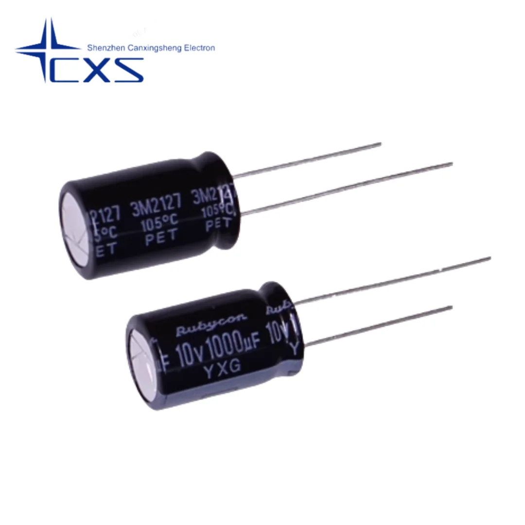 

1000UF 10V Imported Aluminum Electrolytic Capacitor Ruby YXG 10v1000uf 10x16MM High Frequency Long Life