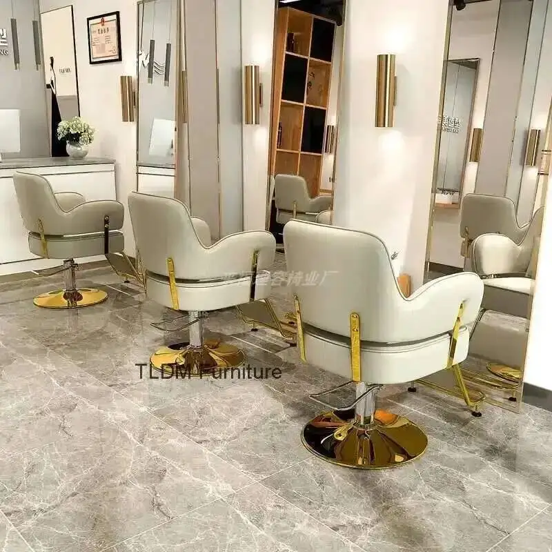 

Мебель, модное серое парикмахерское кресло, гламурное элегантное парикмахерское кресло, профессиональное удобное парикмахерское кресло, современное простое Silla De