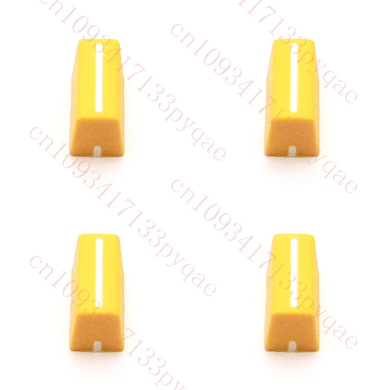 4pcs Channel Crossfader Fader Cap Knob For RANE TTM56 TTM56S TTM56S mk2 (YELLOW)