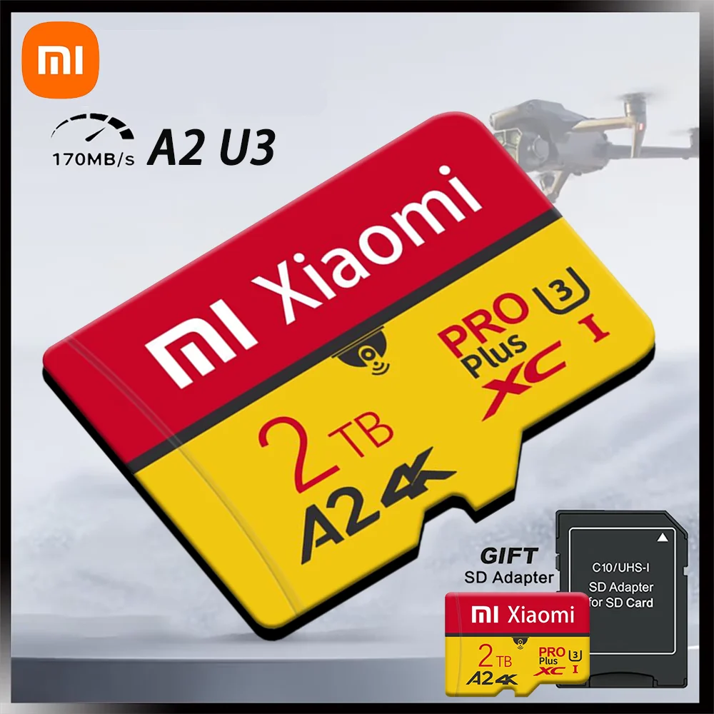 Original Xiaomi 1TB Micro TF/SD Card 128GB Flash Class 10 SD Card 256GB SD Memory Card 512GB Memory Card For Phone/Cameras/Drone