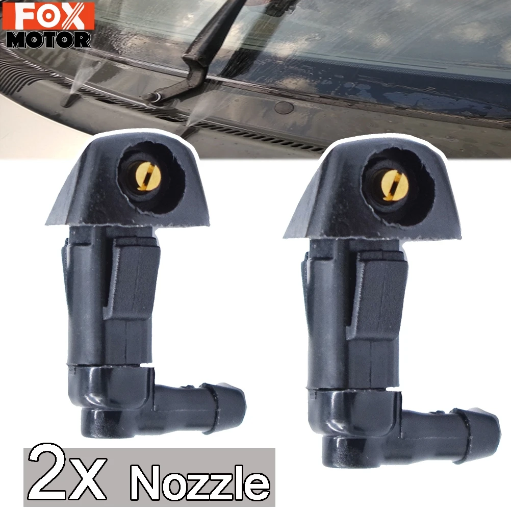 2Pcs Car Windshield Wiper Water Spray Jet Washer Nozzle Nozzles For Honda Accord 2003 2004 2005 2006 2007 OE#76810-SDA-A11