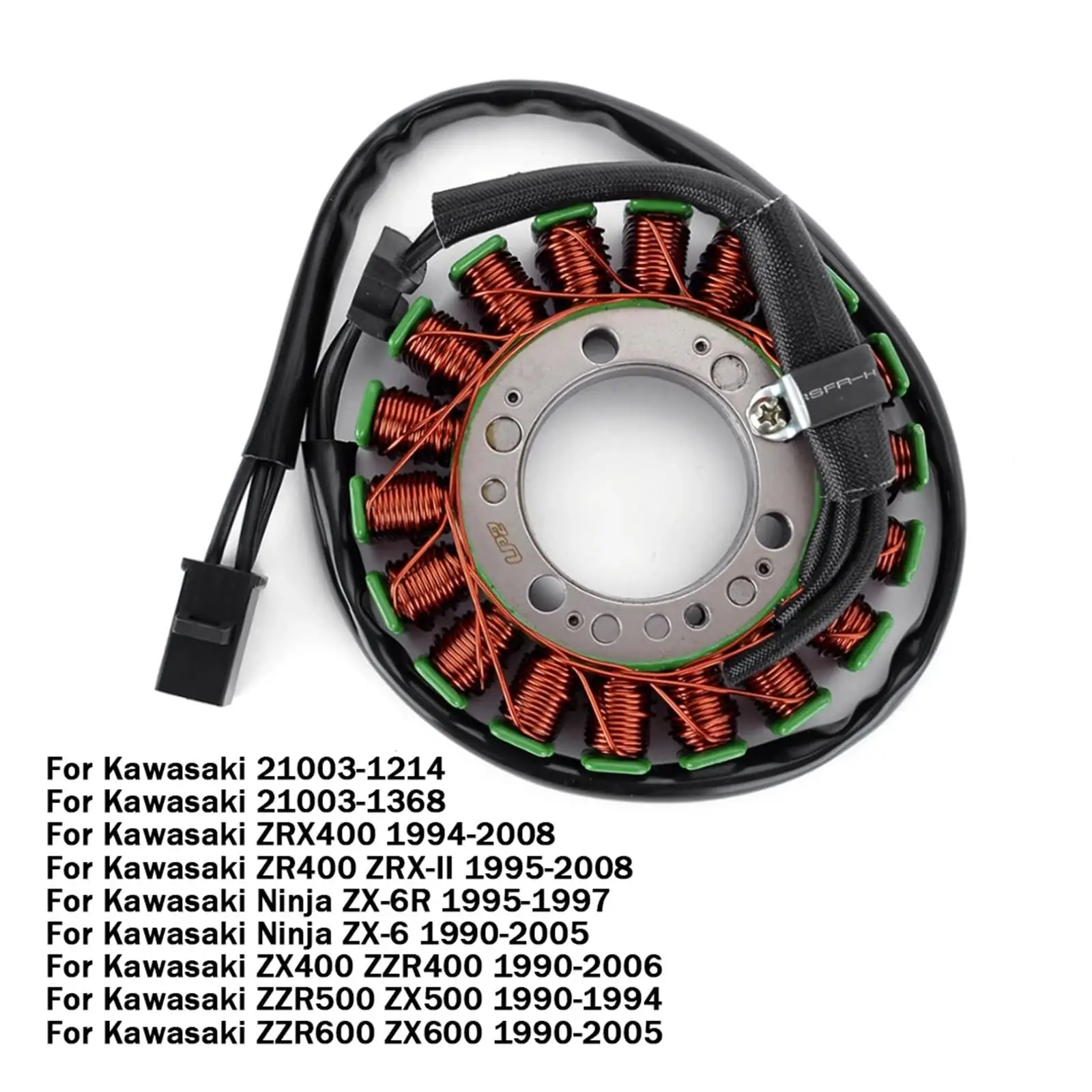 Motorcycles Generator Stator Coil  For Kawasaki Ninja ZX6R ZX6 ZX400 500 ZX600 ZZR400 500 ZZR600 ZRX/ZR400 21003-1214 21003-1368