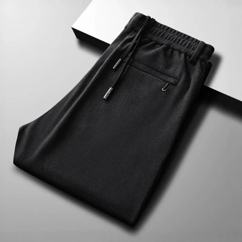 

Thickened Corduroy Men's Trousers Autumn and Winter Stretched-waist Corduroy Trousers Slim-fit Straight-leg Casual Winter Wear