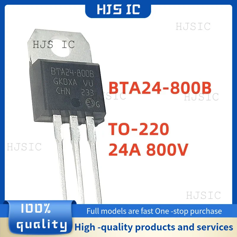 5-10-20PCS NEW /Original BTA24-800B BTA24-800 BTA24800B BTA24 800B TO-220 24A 800V Bidirectional silicon controllable Thyristor