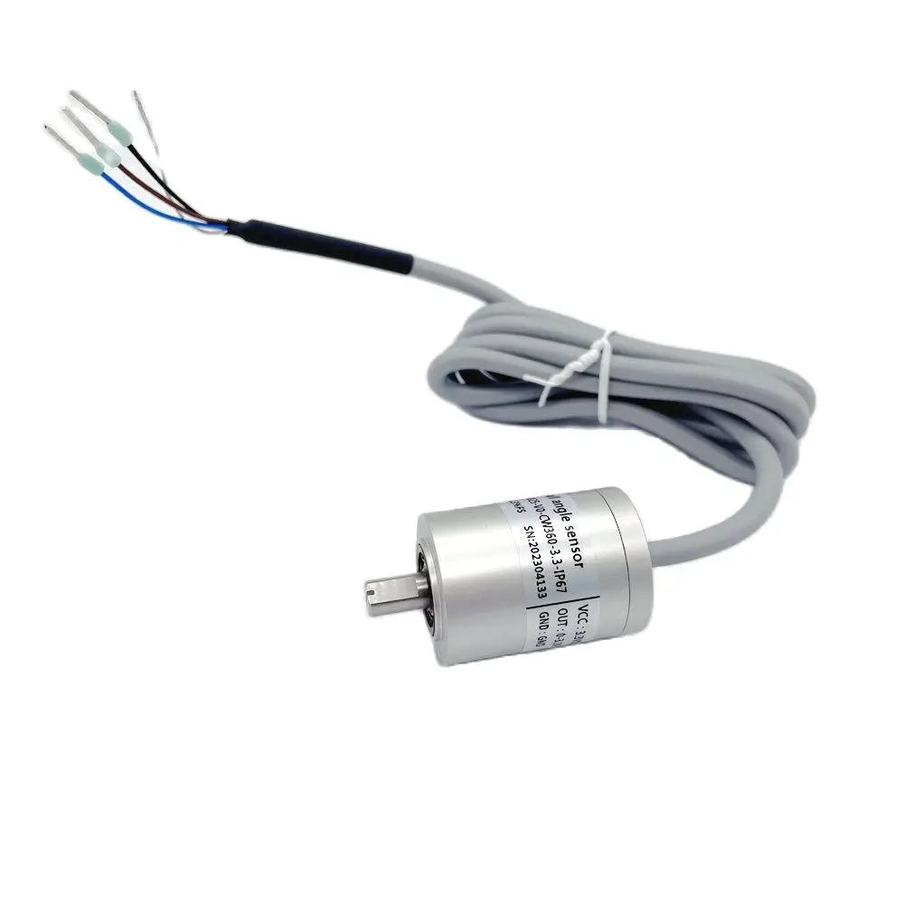 P3025 Analog 0-10V Angle Sensor SSI SPI Hall 90 180 360 Degrees Waterproof IP67 Angular Sensor