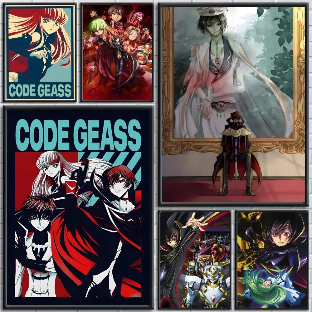 Code Geass Hangyaku No Lelouch-A Anime Poster Painting Prints Wall Art Picture Film Room Home Bar Cafe Decor Home  Mural