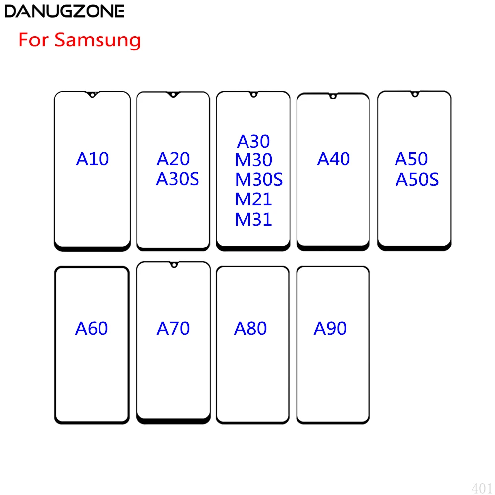 LCD Display Touch Screen Front Glass Lens Panel For Samsung A10 A20 A30 A40 A50 A60 A70 A80 A90 A30S A50S M30 M31 M21 A22 4G 5G