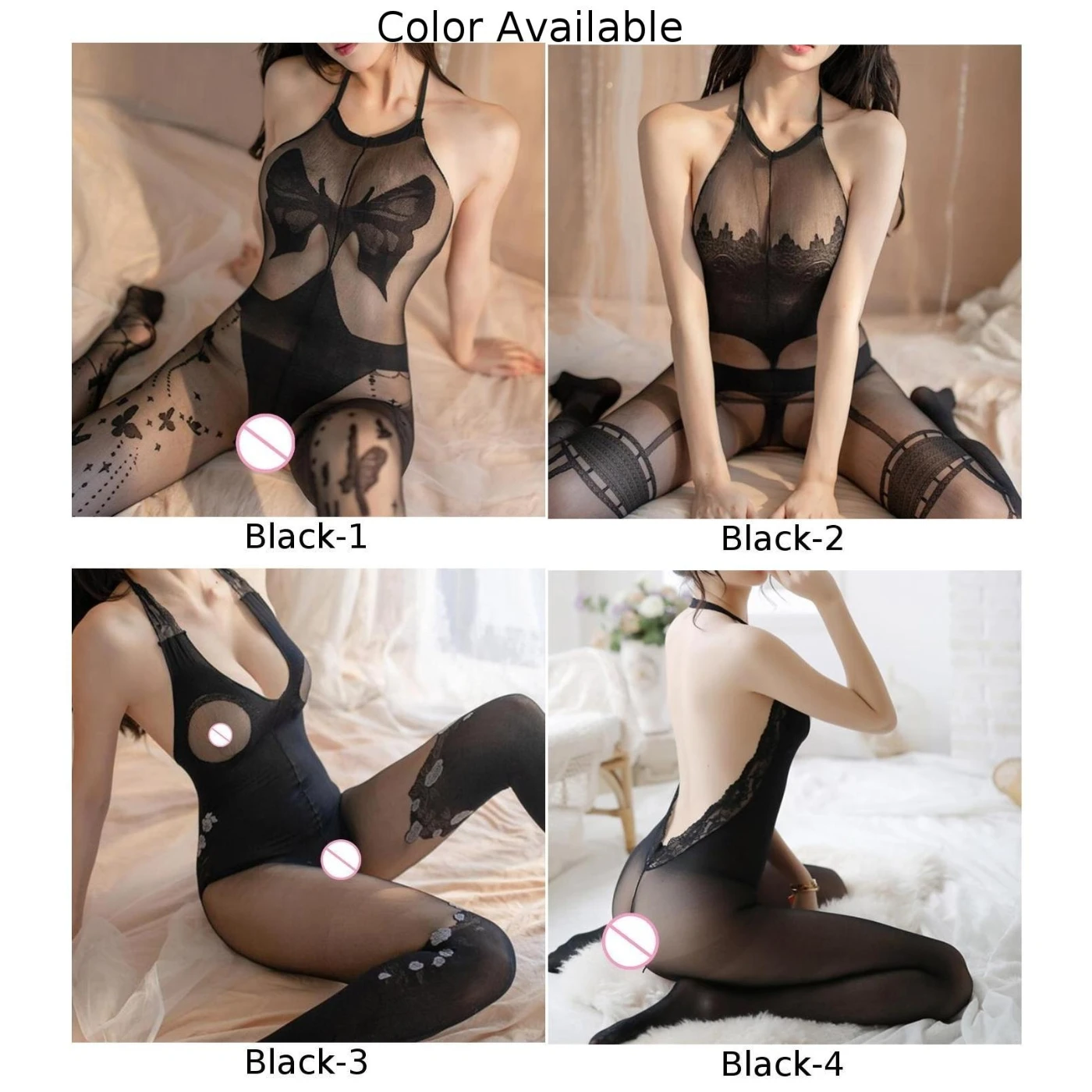 جمبسوت دانتيل مثير للنساء ، ملابس داخلية بدون فتحة رقبة ، جوارب شفافة عارية الظهر ، ضيق ، ملابس داخلية شبكية رفيعة للغاية ، ملابس مثيرة