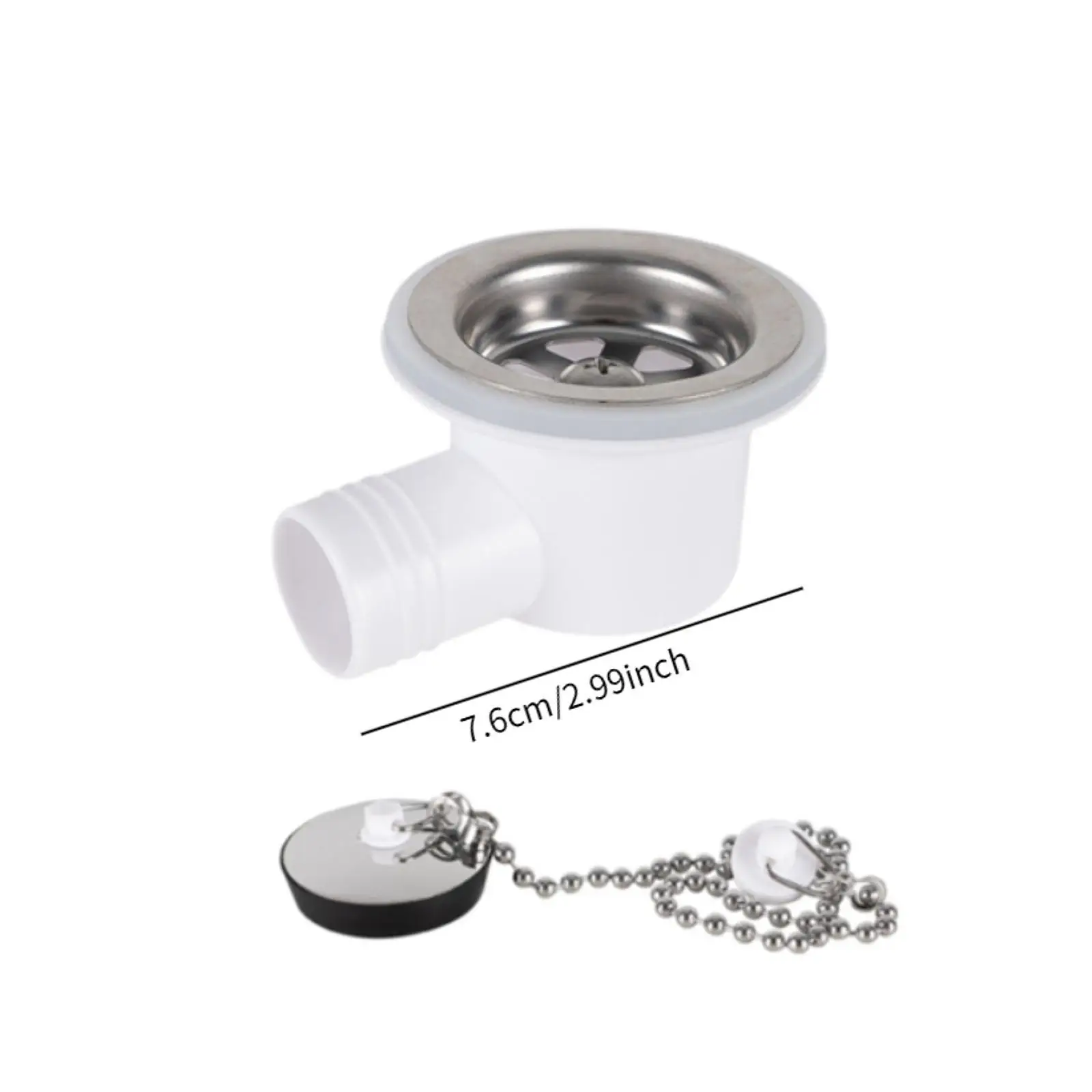 

Professional Sink Waste Drain Hole Angle Fitting Leakproof Drainer Part for Caravan RV Marine Use