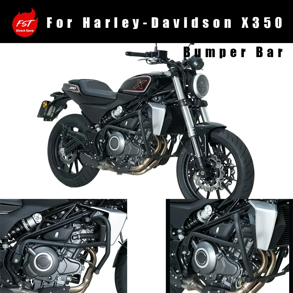 Competitive Crash Bar Anti‑Fall Bumper Guard Modified for Harley‑Davidson X350 Motorcycle