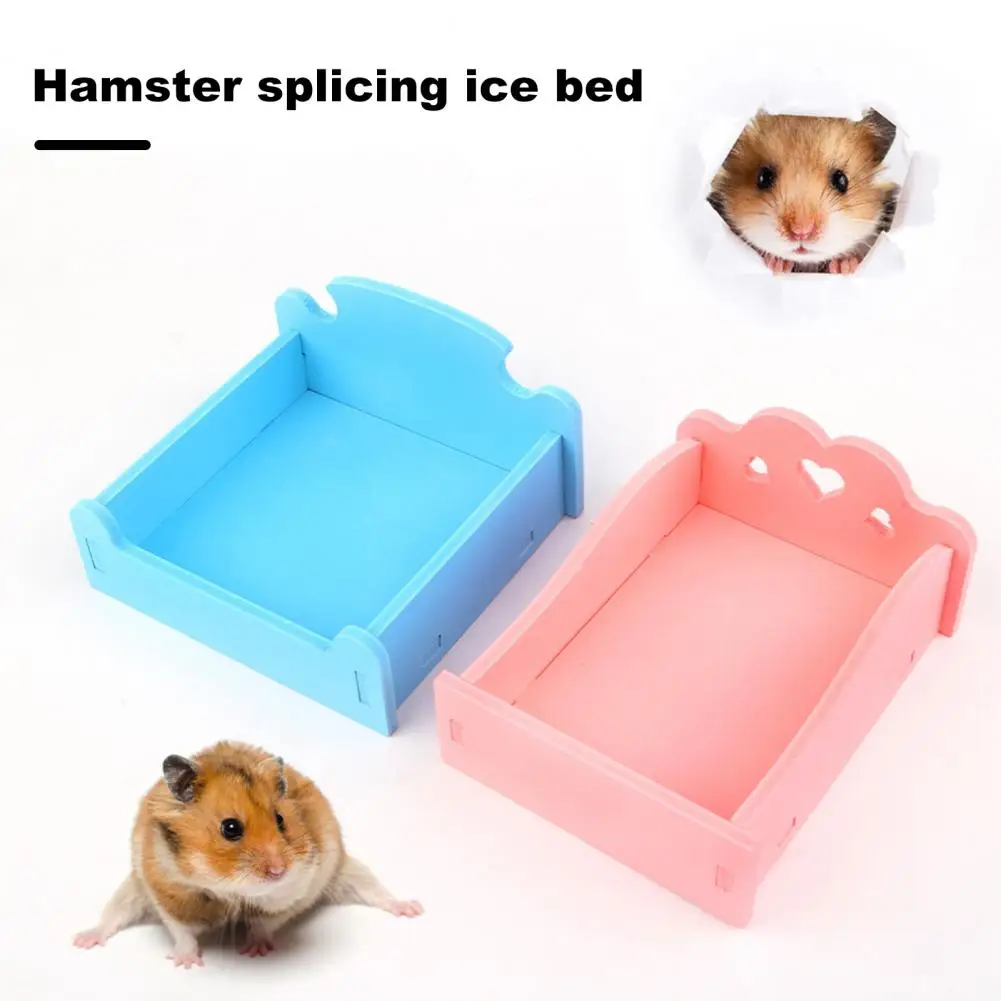 Hamster Bed Heat Dissipation Hamster House Nest Easy Assembly Pet Nesting Place Small Animal Toy for Guinea Pigs Squirrels