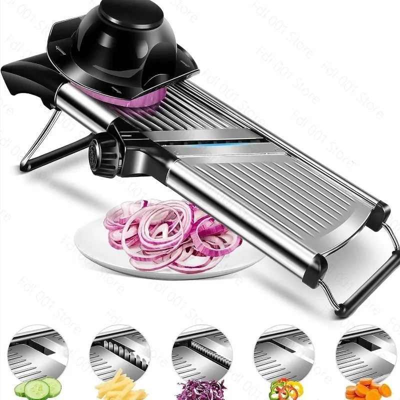 Professional Vegetable Slicer 304 Stainless Steel Adjustable Vegetable Slicer
