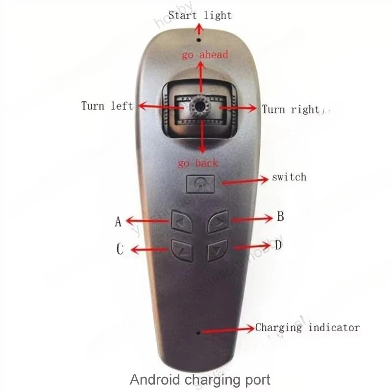 1Set 6CH 2.4G Signal Remote Controller with Receiver Support Cruise Control 3.7V Power Supply DIY Spare Parts for RC Bait Boat