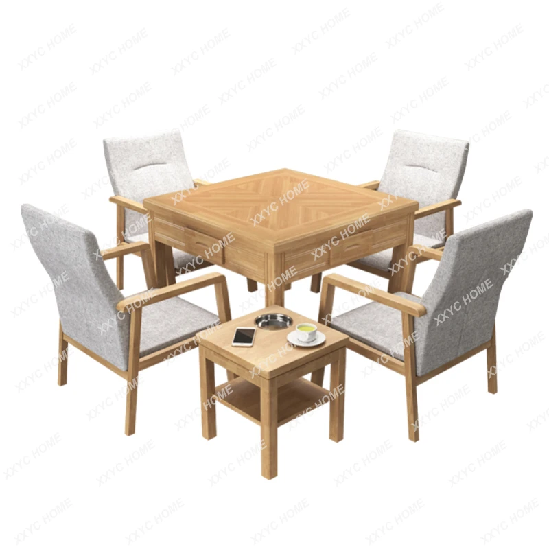 High-End Mute Automatic Mahjong Machine Dining Table Integrated Household Mahjong Table Dining Table Dual-Use