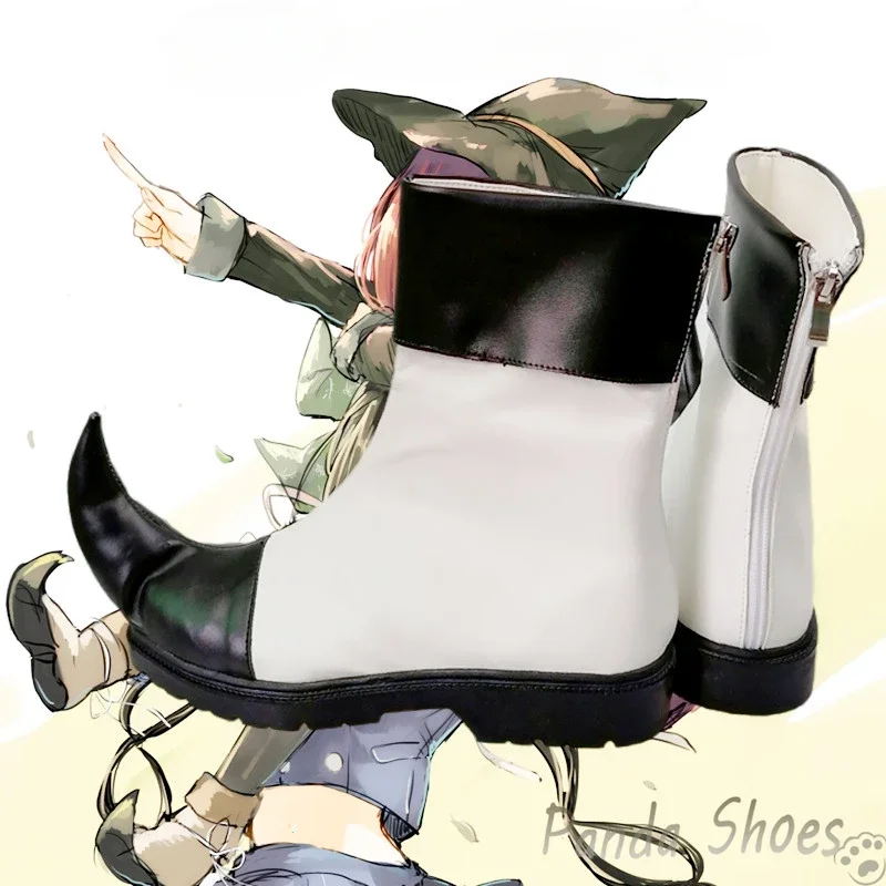 

Danganronpa Yumeno Himiko Cosplay Shoes Anime Game Cos Boots Dangan Ronpa Cosplay Costume Prop Shoes for Con Halloween Party