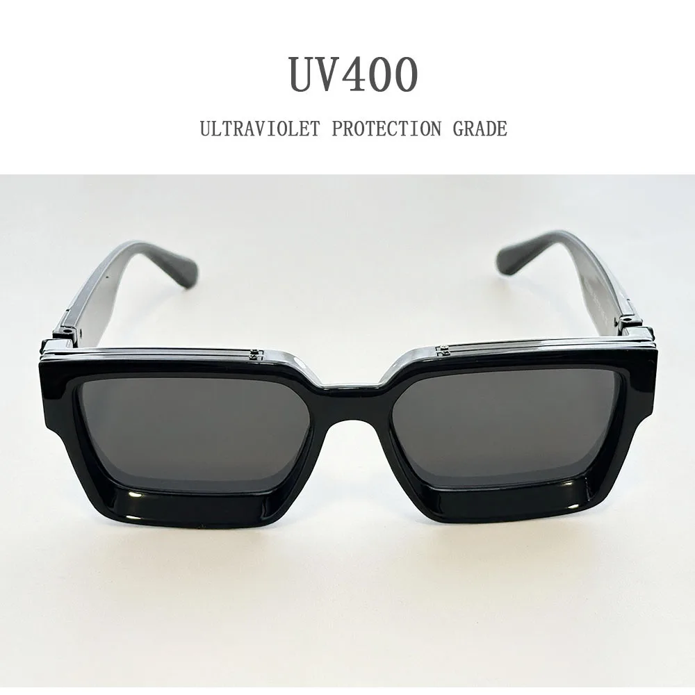 2026 Retro Quadrat Sonnenbrille Männer Vintage Millionär Sonnenbrille Frauen Trendy Urlaub Luxus Mode Gläser Gafas De Sol Hombre – Detail 7