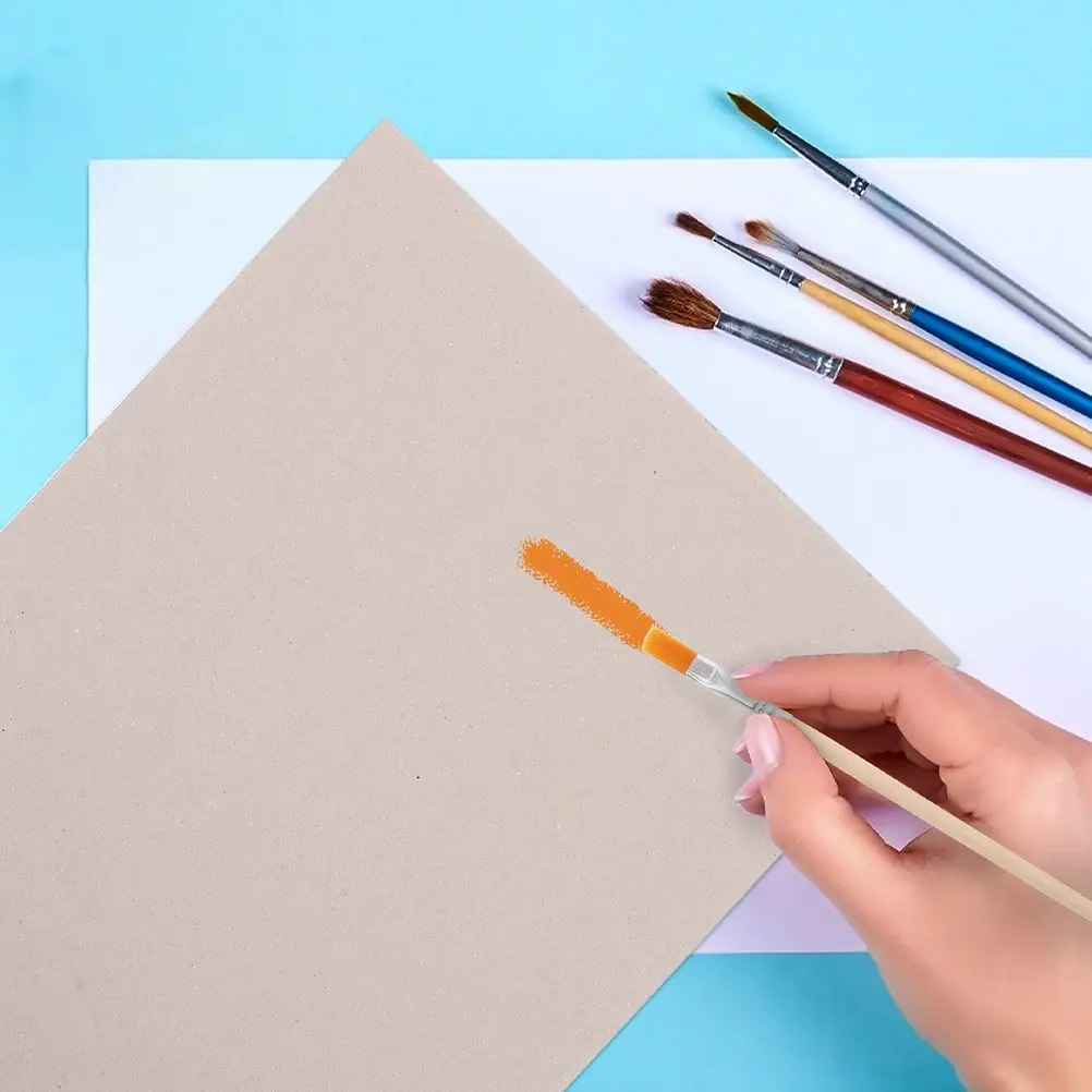 20 Sheets Double Sided Cardboard A5 2mm Thick Drawing Painting Material Craft Paper Scrapbook Projects