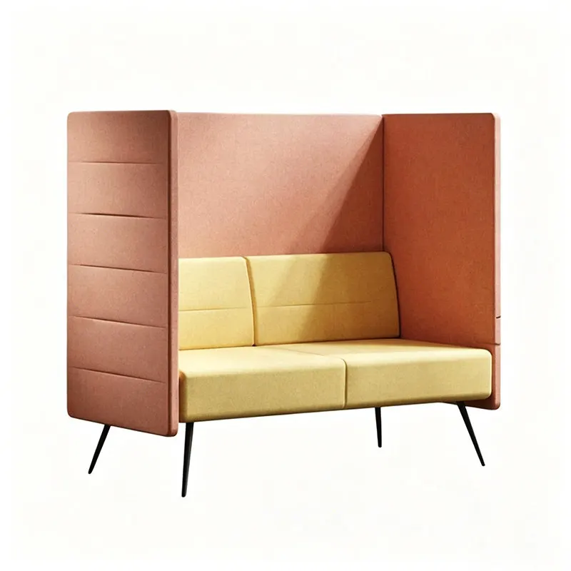 High back card seat sofa library sales office lounge area