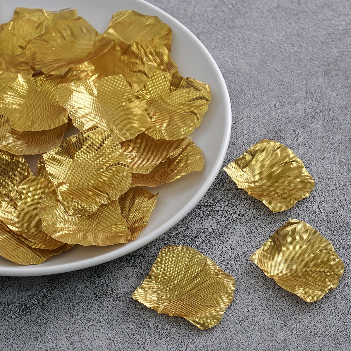 100pcs/lot Gold Silk Rose Petals Flower Celebration Wedding Party Banquet Decor Many Colors Decoration