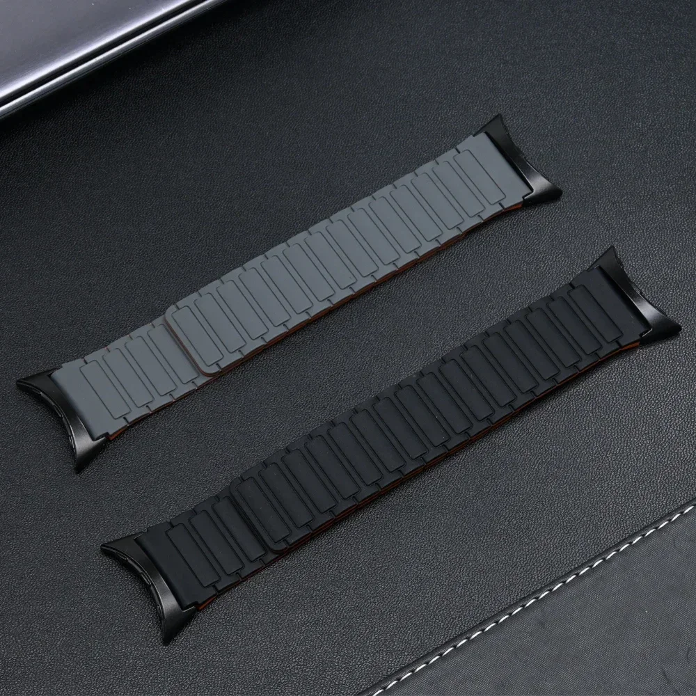 Magnetic Silicone Band For Google Pixel Watch 3 45mm Soft Sports Strap For GOOGLE PIXEL WATCH 3 45MM Replaced Bracelet Correa