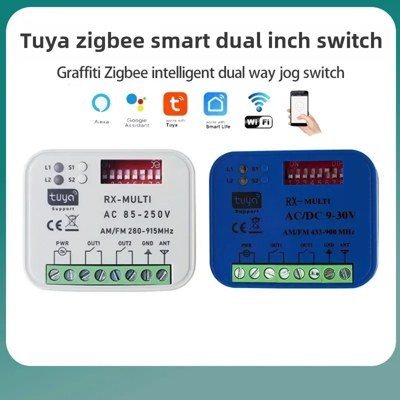 

Intelligent Dual Channel Multi Frequency Multifunctional Remote Control Receiver for Universal Two-way Garage Door Control