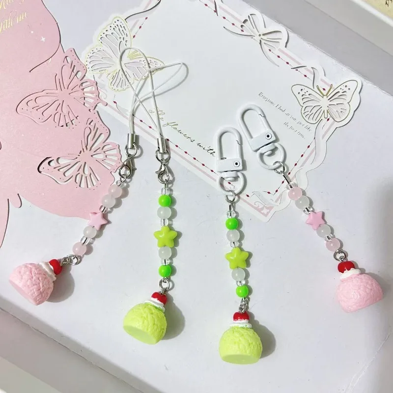 

Cute girl mobile phone chain pendant, bow keychain, card book, goben love pendant, camera change bag pendant.