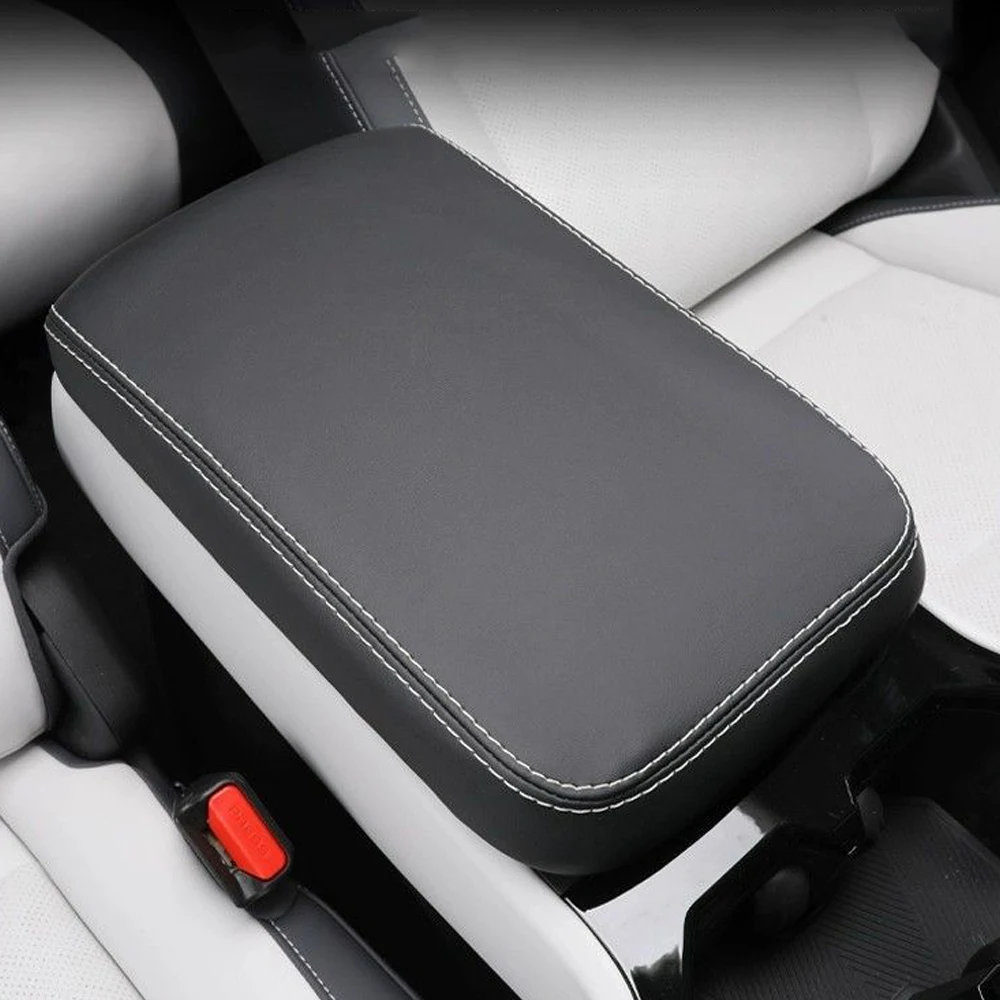 

For JAECOO 6 J6 Chery iCAR 03 2024 2025 Leather Car Armrest Storage Box Cover Mat Center Console Protection Cushion Accessory