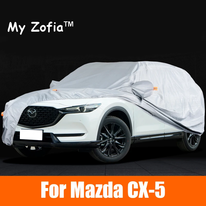 

For MAZDA CX-5 2022 2023 2024 2025 Full Car Covers Outdoor Sun Anti UV Rain Snow Dust Protection Oxford Cloth