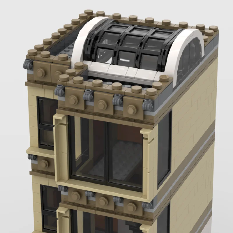 1560 PCS MOC Tall Elegant Office Building Modular Building Blocks Modern Architecture Model Display Toys Kids DIY Assembly Gifts