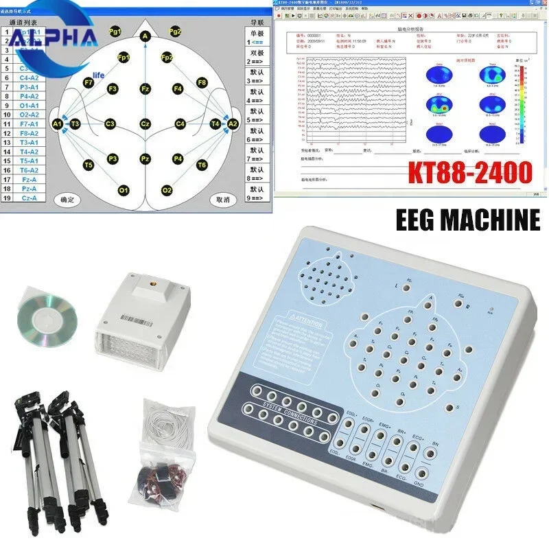 19 Channel Portable EEG mapping/ Portable EEG Machine/ Portable EEG Device