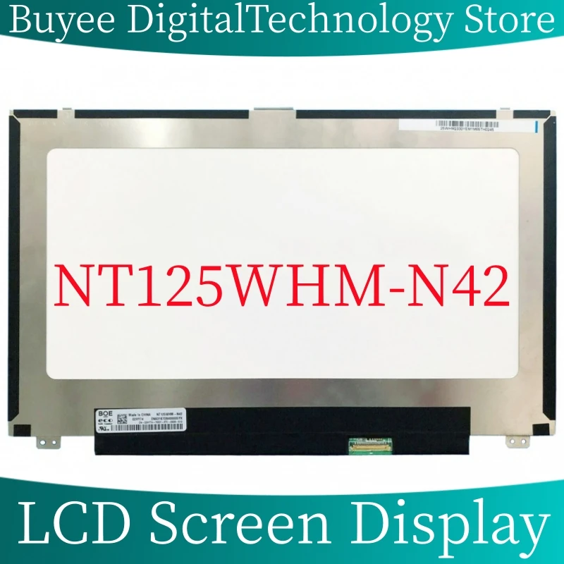 

NEW 12.5'' LCD Screen NT125WHM-N42 Laptop LCD Screen Panel NT125WHM N42 LED Display 1366X768 30Pins Monitor