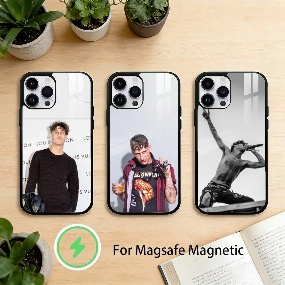 

yung B-beef Phone Case For iPhone 17 16 15 14 13 12 Pro Max Plus for Mirror Wireless Magnetic Cover