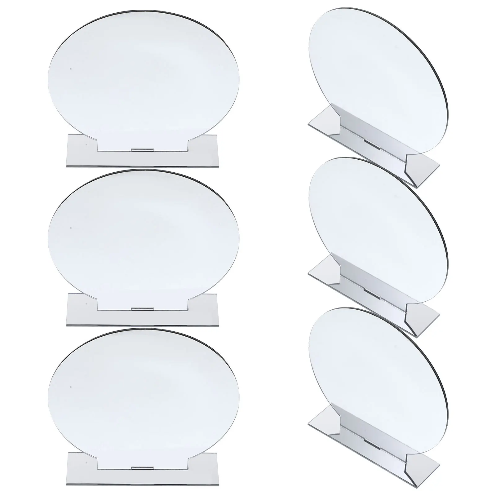 

6 set Acrylic Table Sign Blank Standing Tabletop Number For Wedding Banquet Party Restaurant Hotel Event Seating Reusable Table