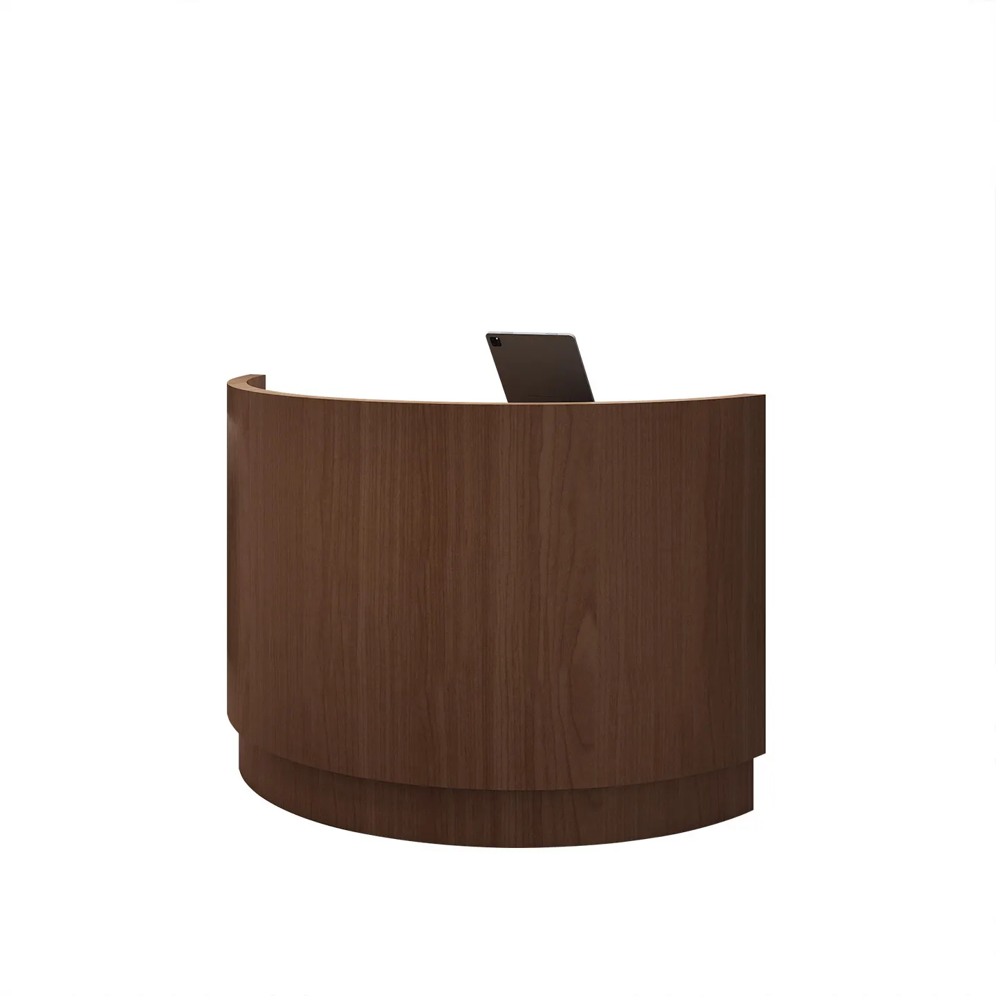 For Wood grain curved bar clothing store checkout page store small front desk hotel restaurant reception desk commercial