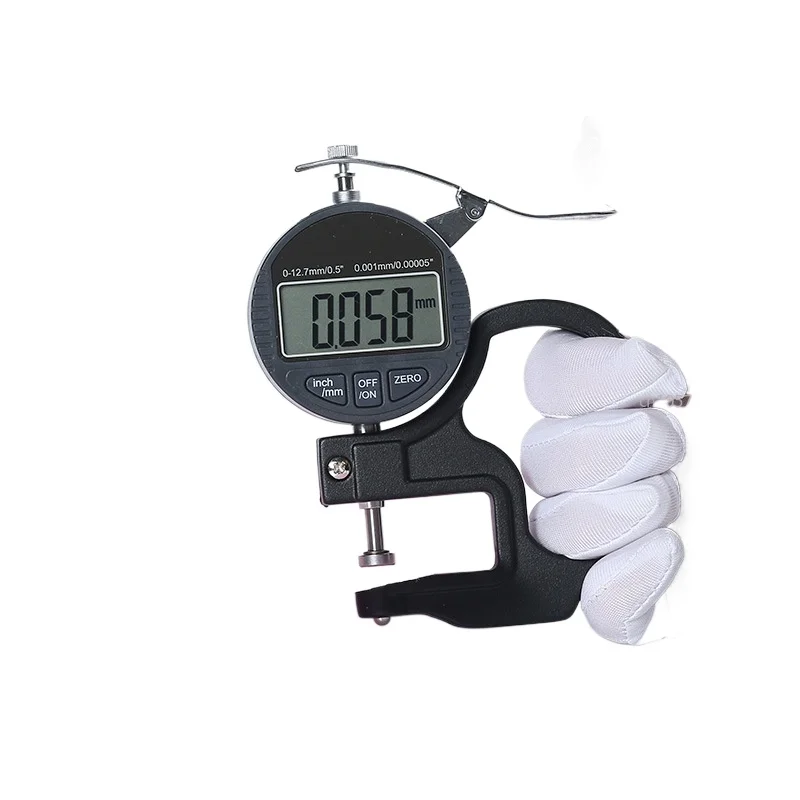 Industrial Digital Display Percentile Millimeter Thickness Gauge Meter 0.001mm Paper Film Fabric Leather Sheet