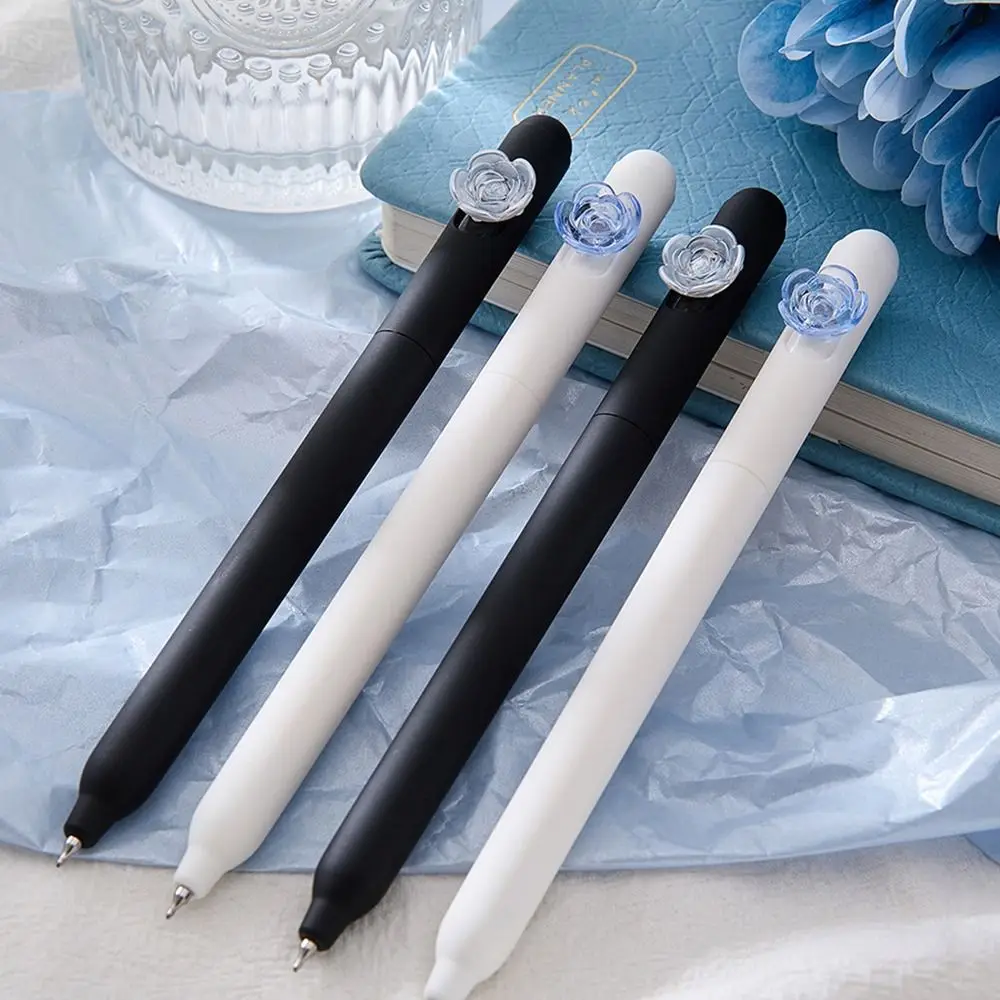 4Pcs High Quality 0.5mm Gel Pen Stationery Black Black Ink Pens School/Office Signature Pen