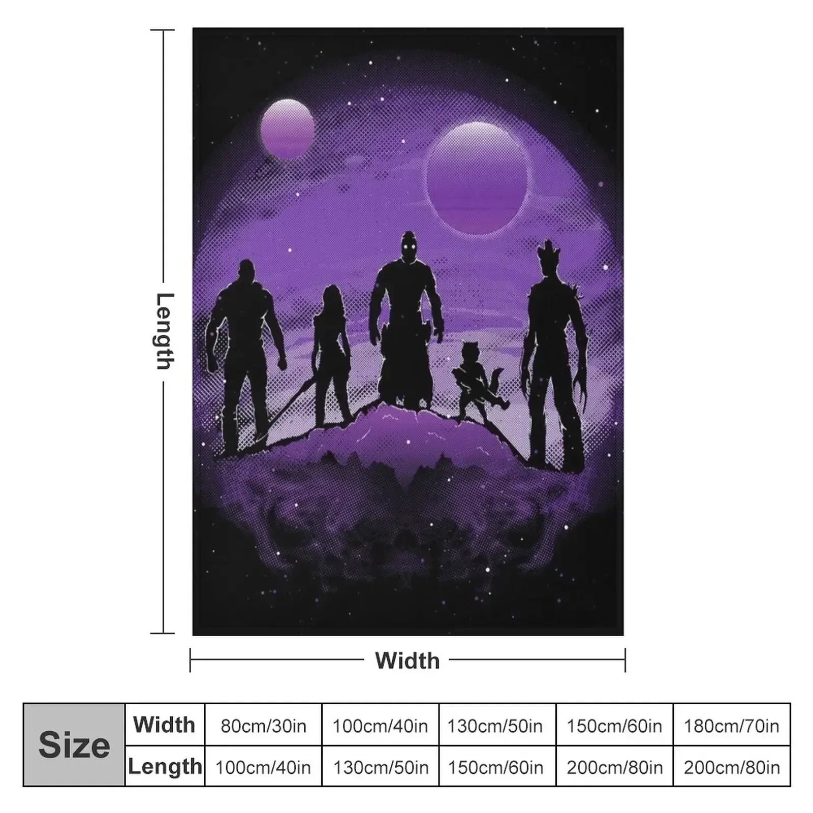 Guardians Throw Blanket couch cozy soft plush fuzzy picnic outdoor blanket