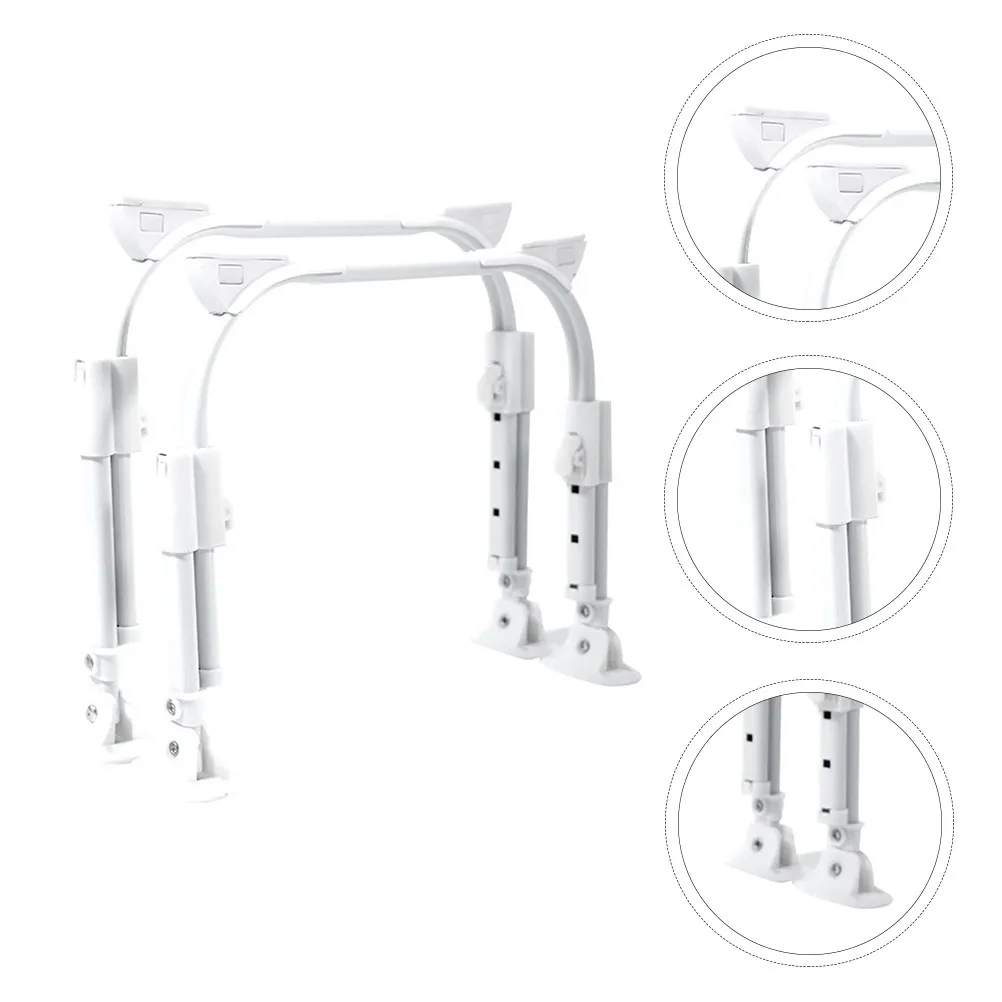 U Shaped Self Locking Folding Table Legs 1 Pair Iron Replacement Supports for Sofa Bed Laptop Desk