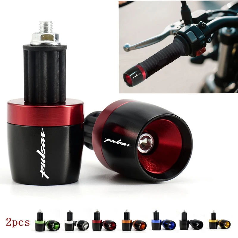 Empuñaduras de manillar de motocicleta, extremos de manillar, tapón final para Bajaj Pulsar 200 NS/200 RS/200 2014-2025, accesorios