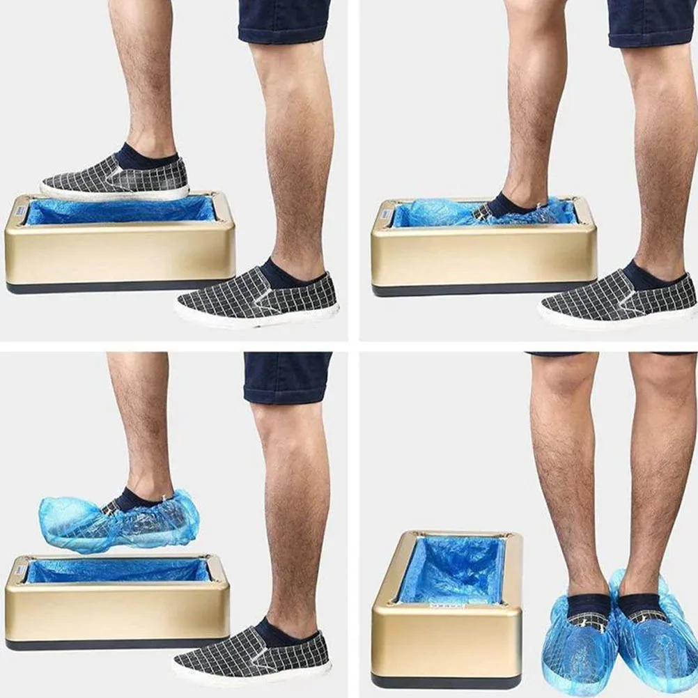 100pcs Disposable Shoe Covers T-Buckle Design Waterproof Anti-Slip Breathable For Home Hotel Office Floor Protection Shoe Cover