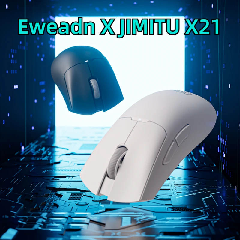 Eweadn X JIMITU X21 Wireless Mouse Bluetooth 2.4G Three-mode Gaming Mouse Lightweight E-sports PC Gamer Laptop Accessories Gift