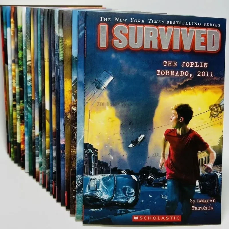 

Set I Survived English Reading Books Disaster History Survival Novel Escape Guide Children's Science Chapters Books