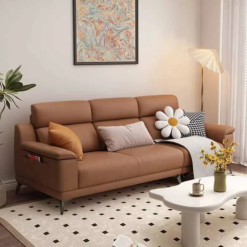 Style 3seater Simple Sofas Soft Nordic Reclining Designer Floor Recliner Sofa Living Room Hotel Divano Soggiorno Home Furniture